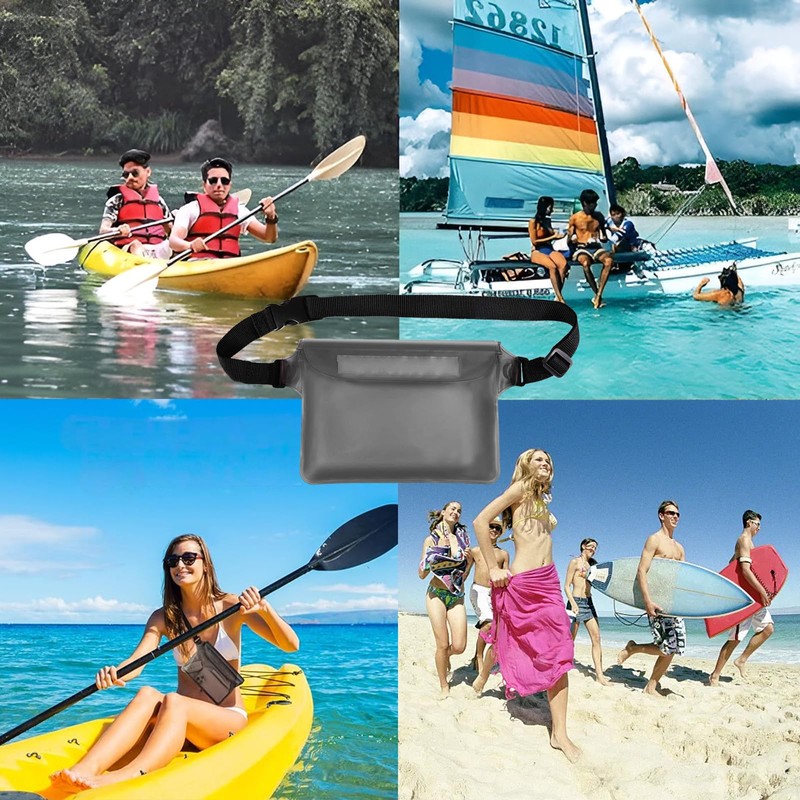 Waterproof Pouch Bag Case, Waterproof Pouch Bag with Adjustable Waist