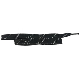 Coepoch Long Waxed Shoelaces for Skating Ice Hockey Ice Skating Curling, Two Black