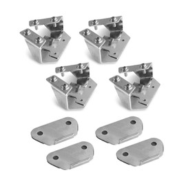 SWESGI Hard Saddlebag Lid Latch Lock Catch Wear Plates Strike Plates Compatible for Harley Davidson Touring Street Glide Electra Glide Road Glide Road King 1993-2013 (Saddlebag Catch Wear Plates)