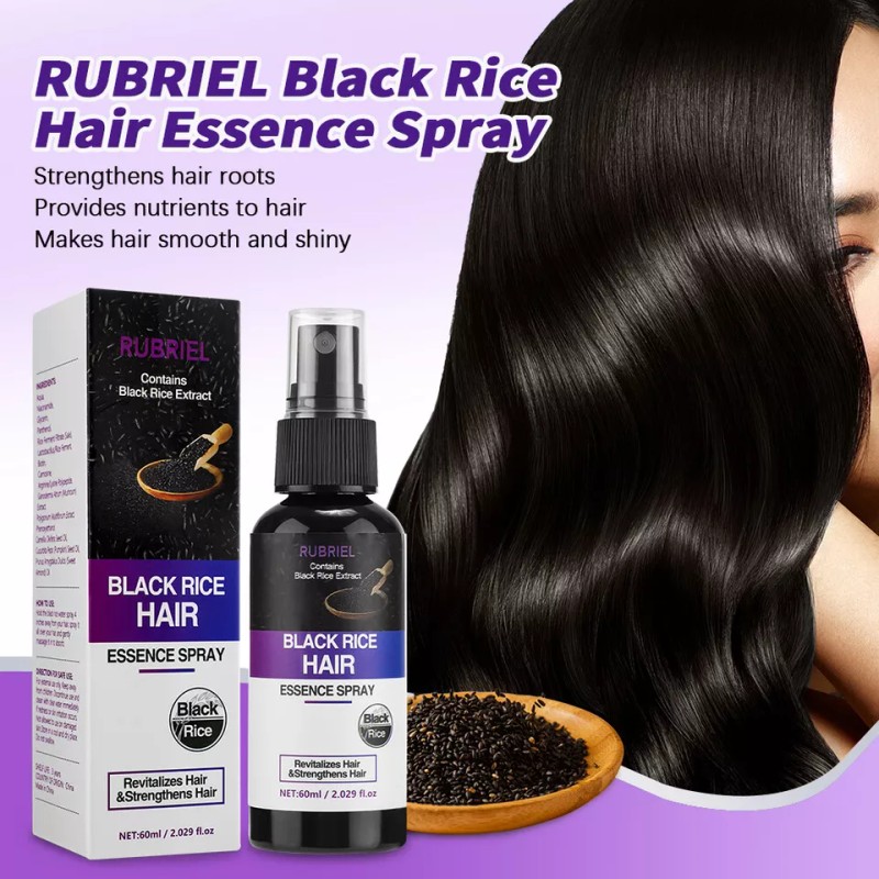 Spray orgánico para el crecimiento del cabello con agua de