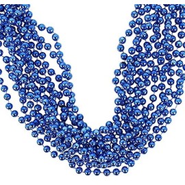 Rhode Island Novelty Blue Bead Necklace 1 Dozen