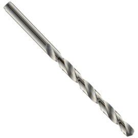 Cleveland 2213 Cobalt Steel Jobbers' Length Drill Bit, Gold Oxide Finish, Round Shank, 135 Degree Split Point, 3/16" (Pack of 12)