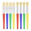 Paint Brushes for Kids,8 pcs Round and Flat Kids Paint