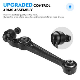 Front Control Arm w/Ball Joint for Ford Fusion & Mercury Milan 2006-2007, Lincoln Zephyr FWD 2006, MKZ 2007, Left & Right, Upper & Lower, 12Pcs End Link Suspension Kit K620636 K620635 K620492