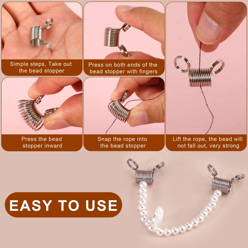 Bead Stopper Set, 10 Large and 10 Small Bead Stoppers