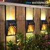 Dynaming Solar Flame Lights Outdoor, 4 Pack Solar Powered Wall
