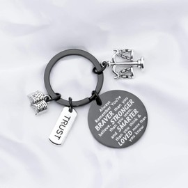 Lawyers Gifts Libra of Justice Lawyer Keyring, Braver Black