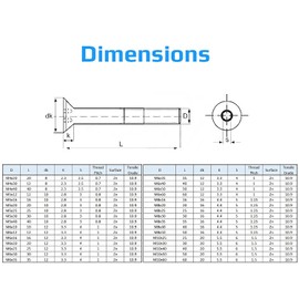 M10X50-10.9 Sechskantbuchse Inbusschraube, Senkkopf-Maschinenschraube, Flachkopfbefestigung 10mmVerzinkter Stahl Schrauben geeignet für Metall, Konstruktion, Installation, Heimwerken (10 Stück)