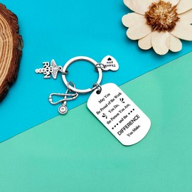 Nurse Gifts RN Nurse Keyring Nursing Graduation Gift Thank You Gifts for Registered Nurse Nurse Practitioner Nurse Week Gift Medical Assistant Nursing Student Inspirational Gifts Nurse Day Gifts