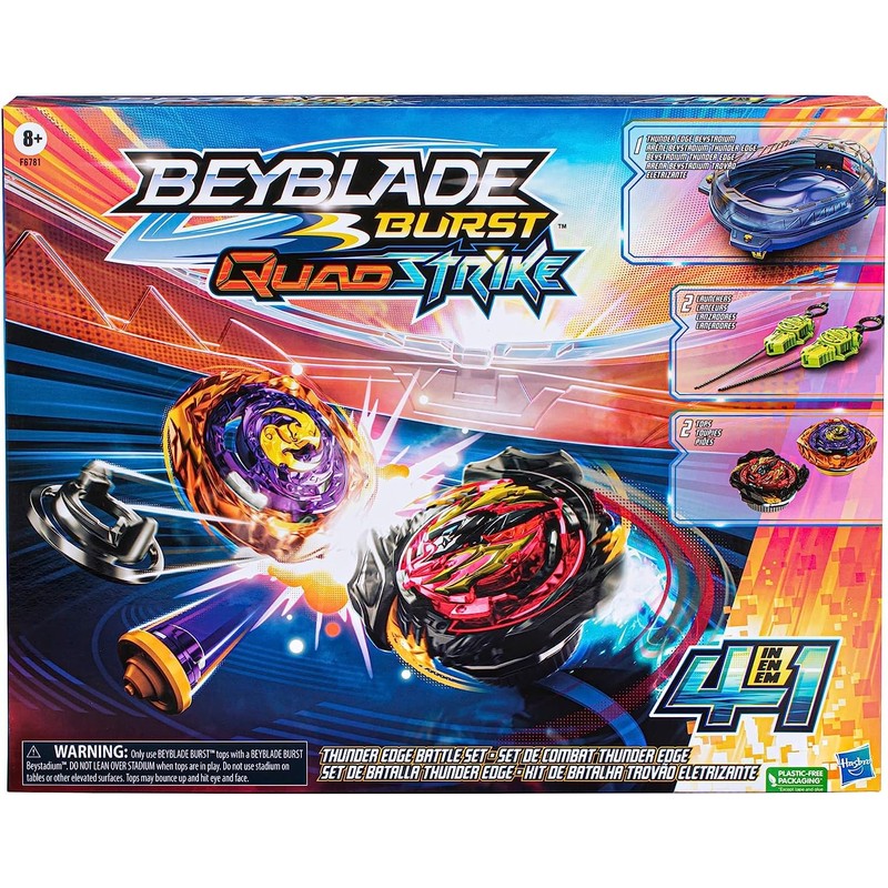 BEYBLADE Burst QuadStrike Thunder Edge Battle Set, Battle Game Set