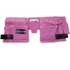 Toolzone 11 Pocket Pink Double Leather Tool Pouch Includes Tape/Hammer