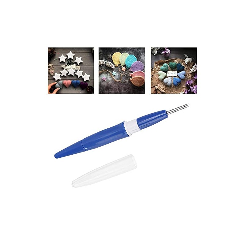 Fieltro bordado aguja Punch Pen con 3 agujas finas conjunto