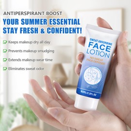 Sweat Absorbing Lotion, Antiperspirant Lotion for Hands & Feet, Proven to Reduce Tough Sweating, Reduce Hand & Foot Sweat & Smelly Feet, Safe Effective, Anti Sweat for Men & Women