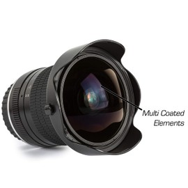 Ultimaxx 7mm f/3 HD Aspherical Fisheye Lens for FS7, FS7M2, FS5, FS5M2K, a9, a99ii; A7, II, R, SII, III, RIII; a6500, a6300, a6000, a5100, a5000, NEX Series & Other E-Mount Digital Cameras