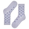 Burlington Women's Butterflies W So Cotton Patterned Socks, Blue Cosmic