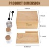 Youpehom Large bamboo box, locked storage decorative box with combination