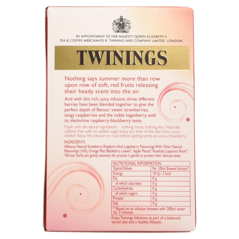 Twinings Fresh and Fruity Raspberry Strawberry and Loganberry Tea Bag