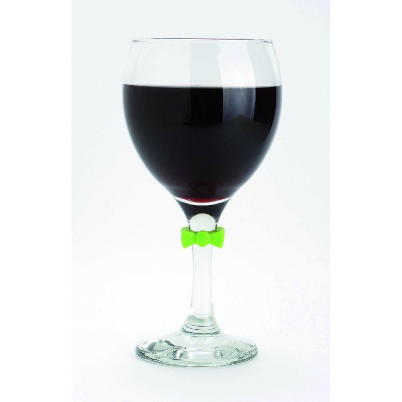 Joie Bow Tie Drink and Wine Charm Set, Set of