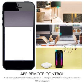 YOUTHINK WiFi Gateway, Smart Bluetooth Gateway Smart Home Hub Infrared Sensing for Tuya APP Remote Control WiFi Bluetooth Gateway for Home