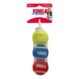 Pack x3 Pelotas Kong Sport Softies Caucho Vulcanizado Medianas Perro