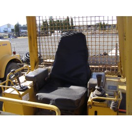 Loader Dozer Skid Steer Mid Back Heavy Equipment Canvas Seat Cover Made in USA
