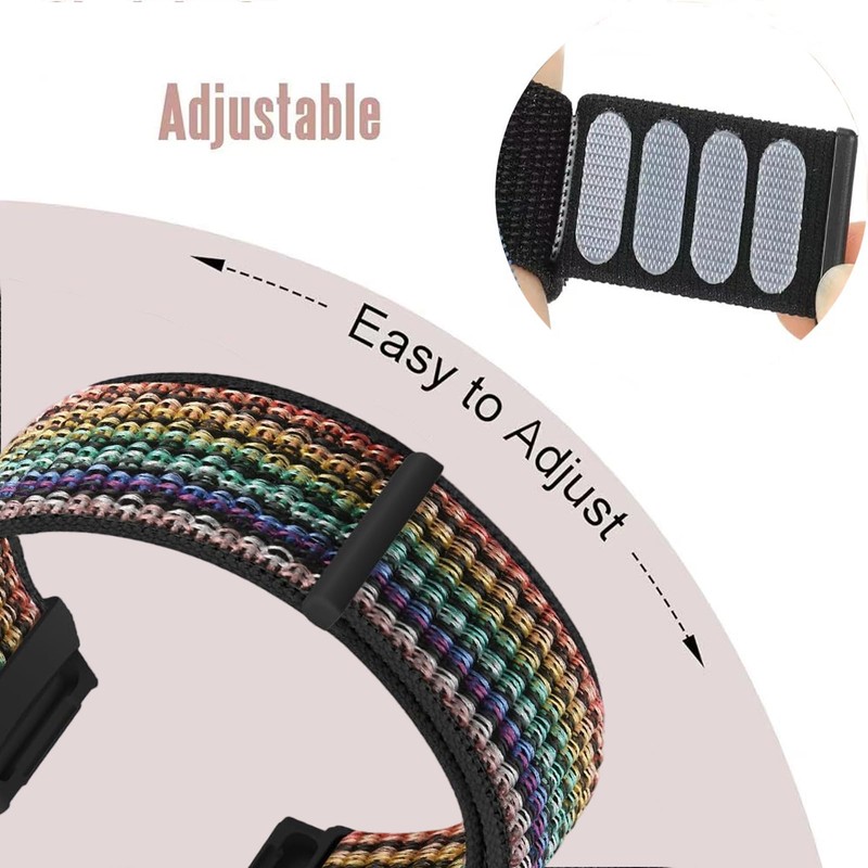 FTYQUEE 2 Pack Nylon Watch Bands Compatible with 16mm 18mm