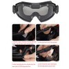 PAIRSOFTWIN Airsoft Tactical Goggles with Fan Anti Fog and 2