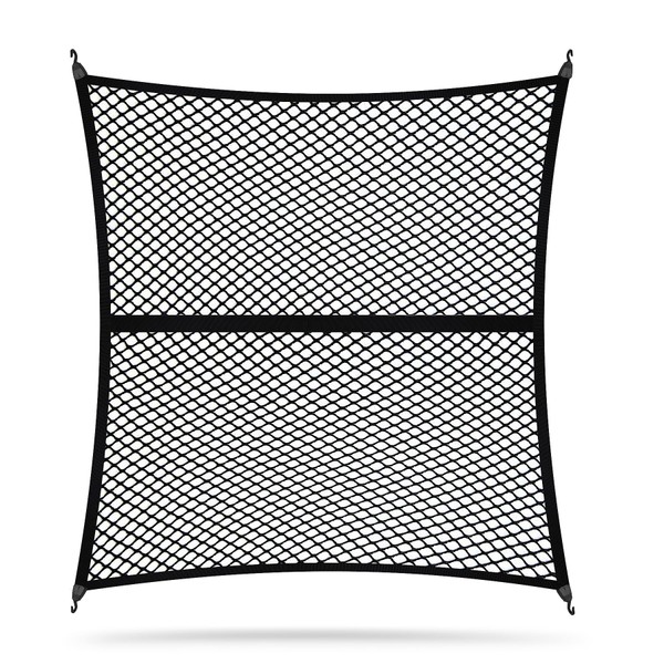 Fit4drive Hochelastisches Gepäcknetz, 1,2 x 1,2 m, dehnbar auf 3