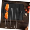 GLEAVI Family Size BBQ Tools 6 Stainless Steel U-skewers for