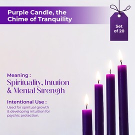 Spell Candles (Set of 20, Purple)