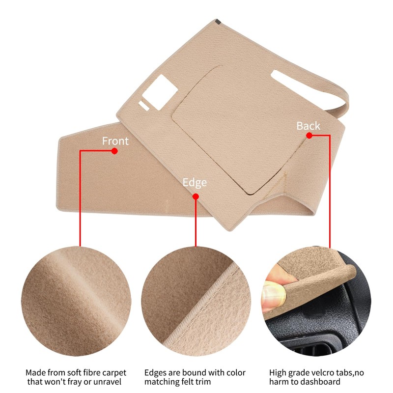 HanLanKa Dashboard Cover Dash Cover Mat Pad Custom Fit for