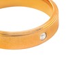 meditoys Stainless Steel Ring for Women Rose Gold with Ice