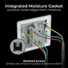 BG Electrical Single Wall Switch with LED Power Indicator, Double