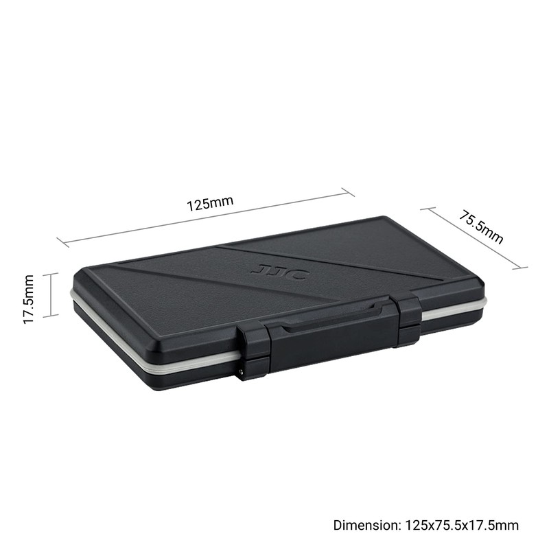 JJC 30 Slots Micro SD Card Holder Water Resistant Memory