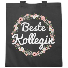 Shirtracer - Cotton Bag - Work and Job Gifts - Best Colleague, 1 Dark Grey