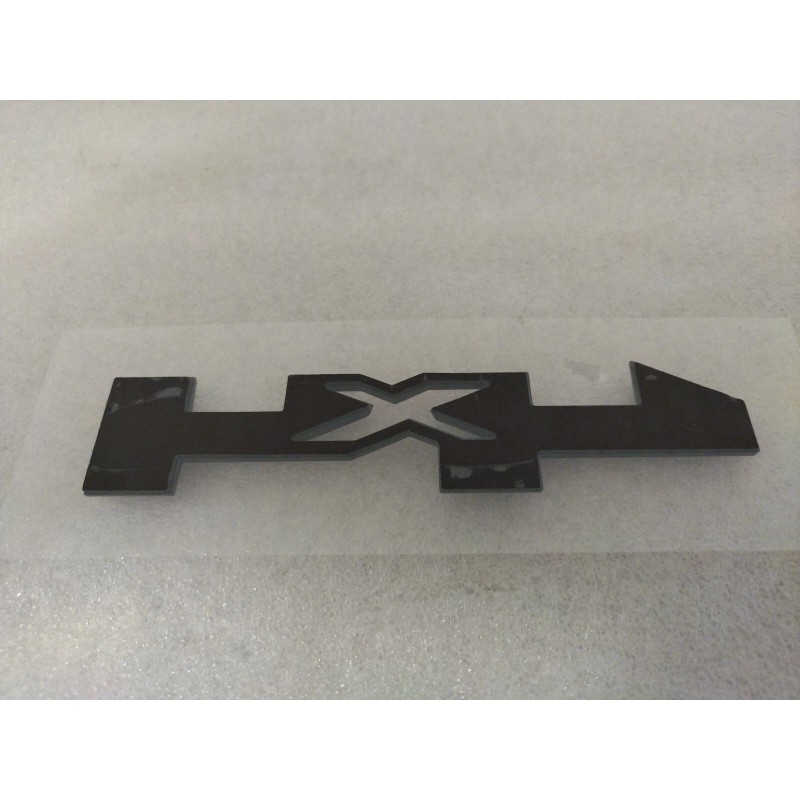 4X4 Door Emblem Badge 4x4 Nameplate 3D (Gloss Blk)