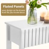 Entryway Table with 2 Fluted Drawers and Shelf Modern Sofa