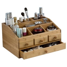 Premade 원목 화장품정리함 2단 서랍형 Wooden Cosmetic Organizer 2-Tier Drawer Type