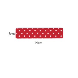 Kamipita Legtangle(14*3cm) Cute Velcro Hair Clips, Hairpins, Short Hairbands, Hairbands(Dot Navy)