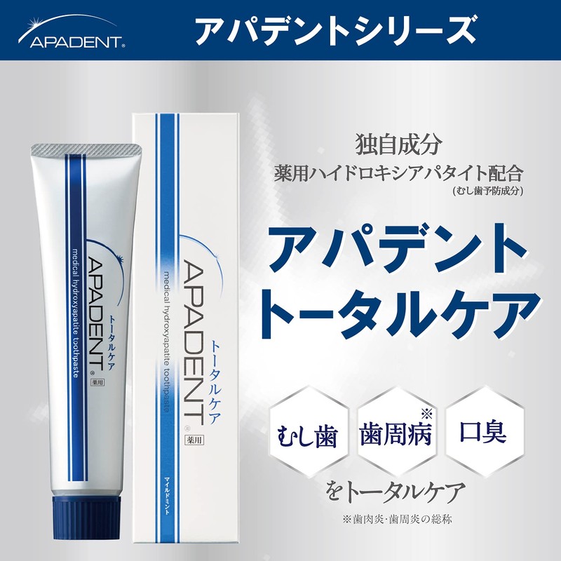 APADENT Total Care, 2.1 oz (60 g), Prevents Bad Breath,
