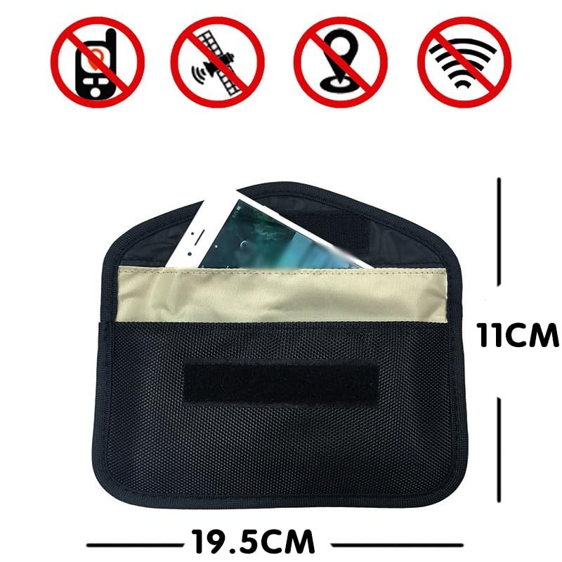Car Key Signal Blocker Case for Faraday Cage Fob Pouch