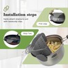 Clip-On Silicone Pasta Strainer Kitchen Pot Strainer Set with 4