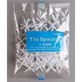 Tile Spacers 1/16" inch 2000pcs Wall Floor Cross Spacers for Tile Leveling Spacing 1.5mm Installation Laying Tool Parts