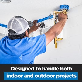 ScotchBlue PROSharp Painter's Tape 1.5 Inch Wide (1.41 in x 60 yd) 1 Roll Blue Tape Protects Surfaces and Removes Easily, Edge-Lock Tape for Indoor and Outdoor Use (2093+-36EC)