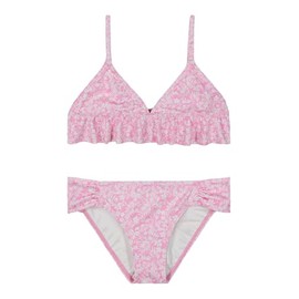 Billabong Girls' Two-Piece Bikini Swimsuit Set, UPF 50+ Sun Protection, Quick-Dry Bathing Suit, Pink Dream