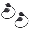 1 Pair OBD2 Diagnostic Cable 14 Pin to 16 Pin