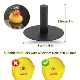 Jeep Duck Holder Plastic Duck Plug for Jeep Dash Rubber Duck Mount Rubber Duck Holder for Jeep Dash and Fixed Display with Double-Sided Stickers (40 PCS)