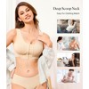 BRABIC Front Closure Bras for Women Post Surgery Compression Mastectomy