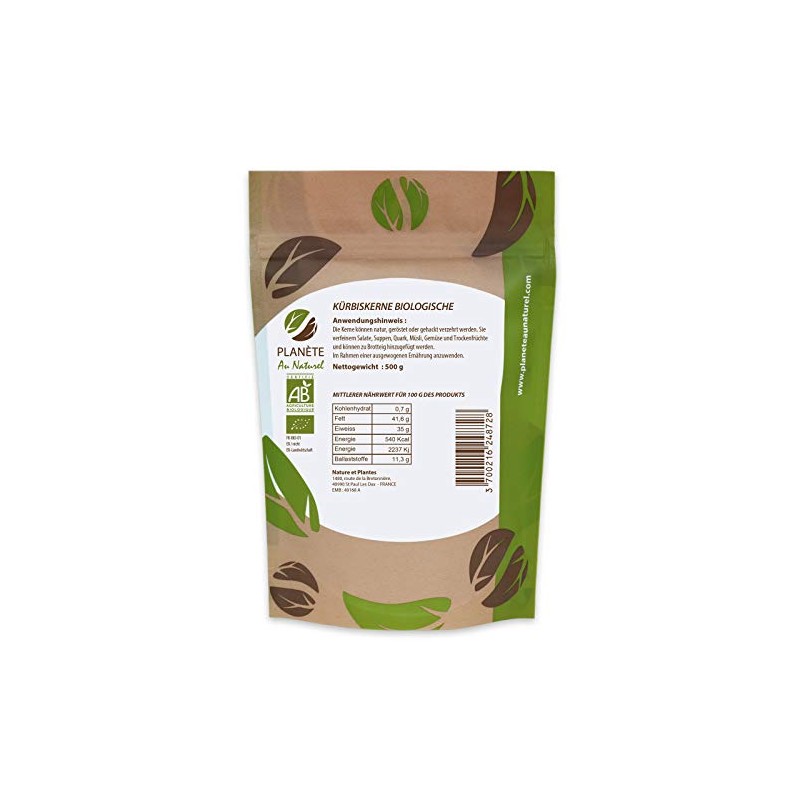Organic Pumpkin Seeds 500 g