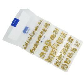 DollaTek 600pcs 30 Values 10pF to 10uF (Each Value 20pcs) Multilayer Monolithic Ceramic Capacitor Set Assortment Kit + Plastic Box